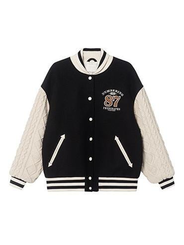 Twist knit stadium jumper(ツイストニットスタジャン)c-634 Twist knit stadium jumper(ツイストニットスタジャン)c-634