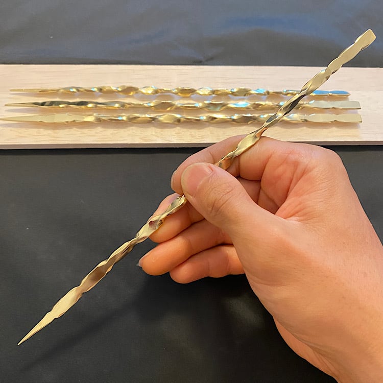 ソイルスティック 根かき棒 シャープ（約幅4.5mm 長さ20cm）【サボテン