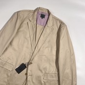 新品 タグ付き ck Calvin Klein カルバンクライン テーラード ジャケット 4L /アイボリー ベージュ系 メンズ 大きいサイズ 定価3.9万