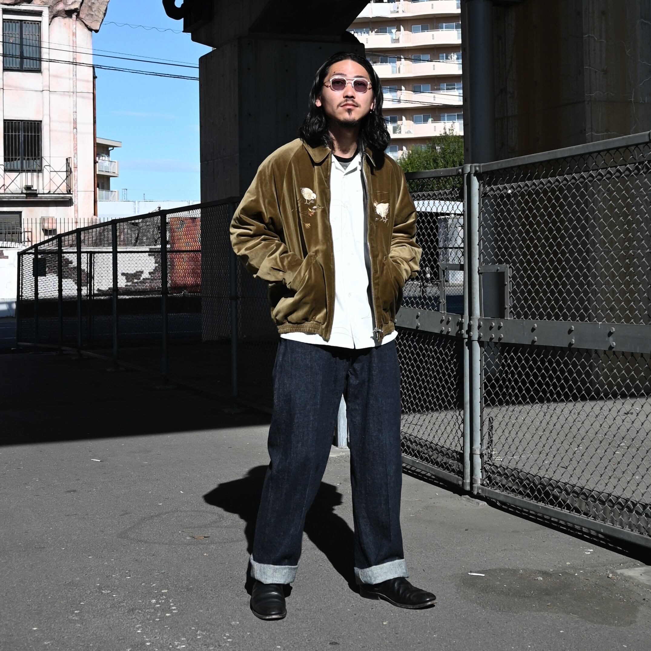 OLD JOE(オールドジョー)STUNNING VELVET SOUVENIR JACKET(Niwatori to