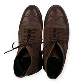 leather ウイングチップ レザー ブーツ サイズ 42 /ブラウン/本革/Goodyear Welted/約26.5cm~27.0cm程度