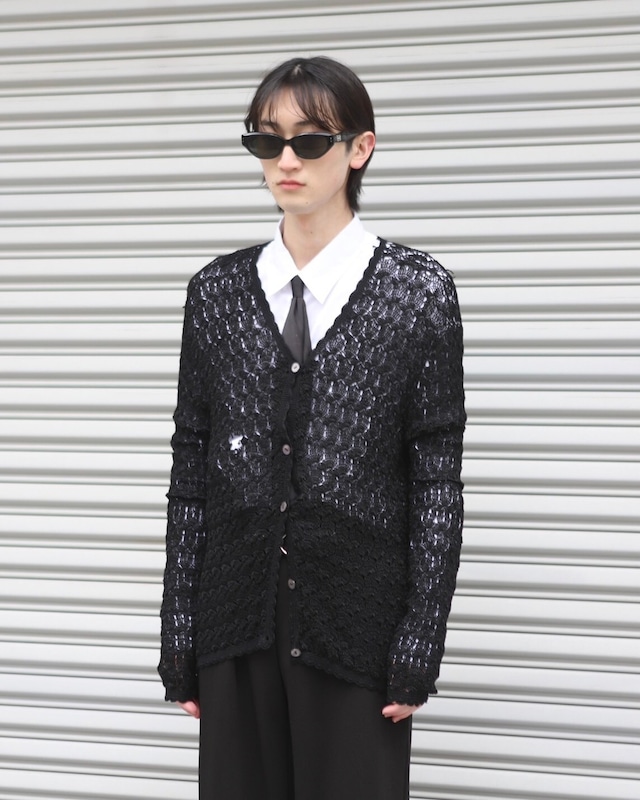 short length Closchet cardigan