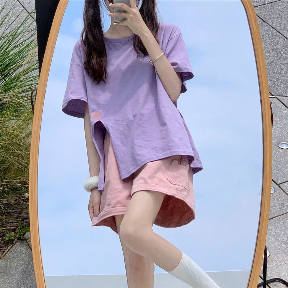 Tシャツ ポケットショーツ サマーカジュアル コットン 夏物 ブルマー 萌量不足8817609829