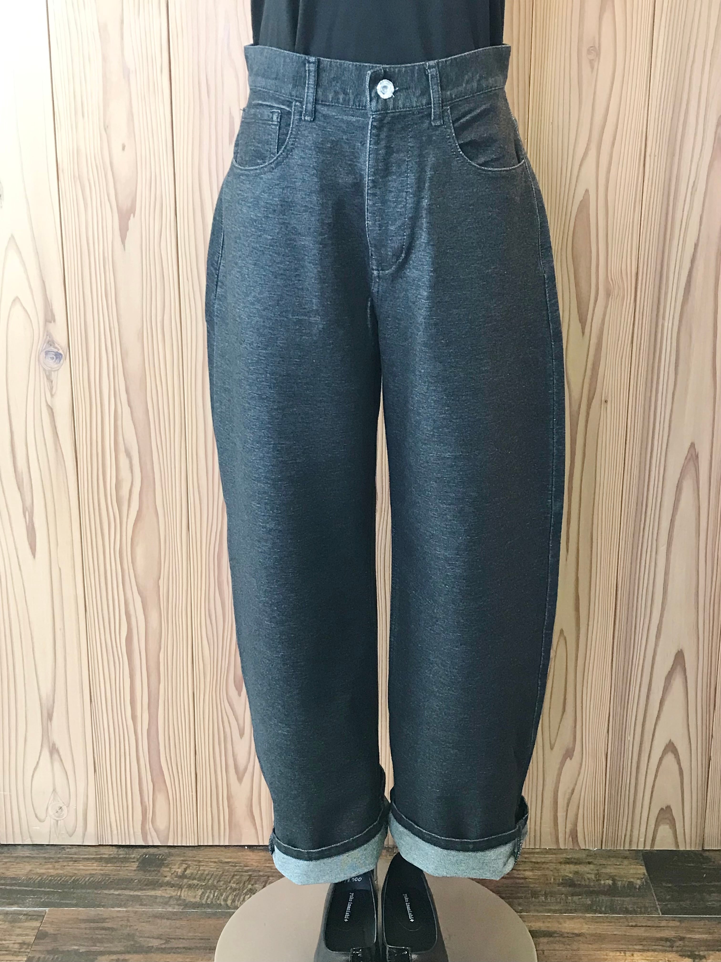【DOUBLE STANDARD CLOTHING】布帛ライクニットデニム