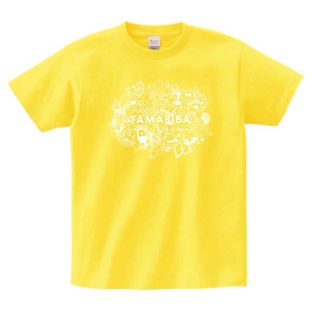 TAMARIBA CAFEオリジナルTシャツ(ヘビーウェイト5.6oz・黄)