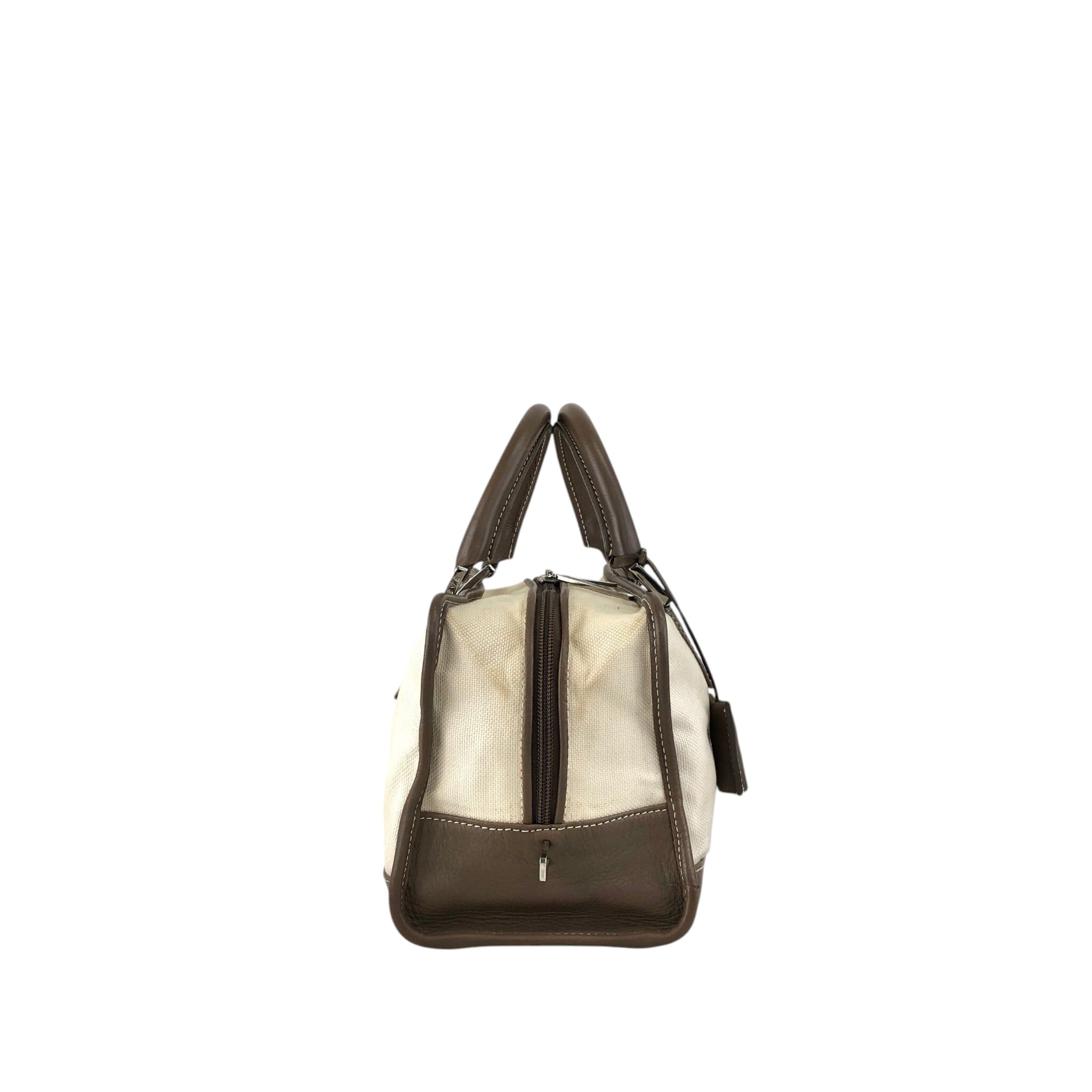 LOEWE ロエベ アマソナ ハンドバッグ ベージュ アナグラム キャンバス