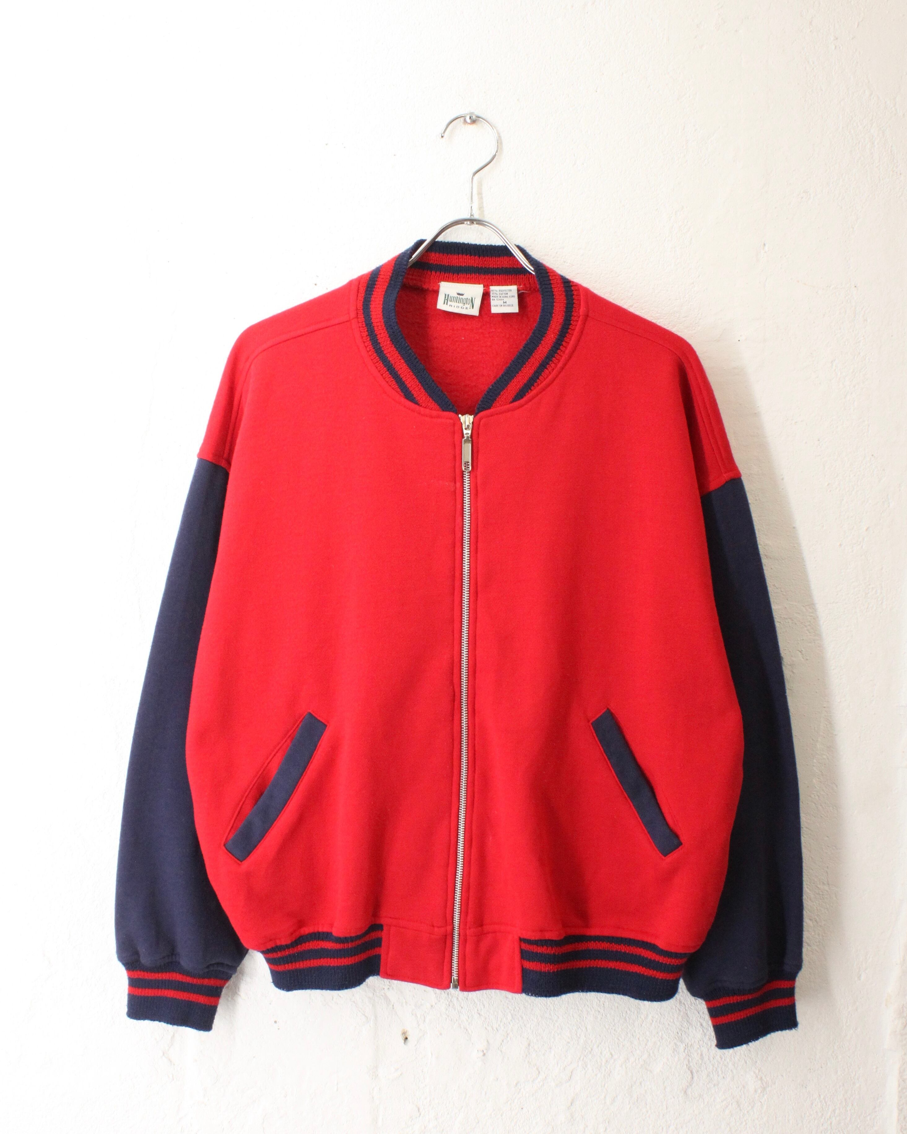 ~90s Huntington 2tone Zip-up Sweat Blouson