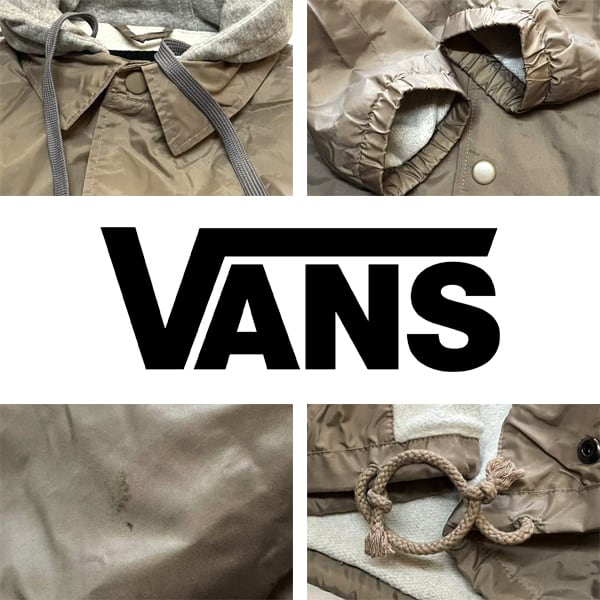 1点物◇バンズVansナイロンジャケットパーカー中古コーチジャケット