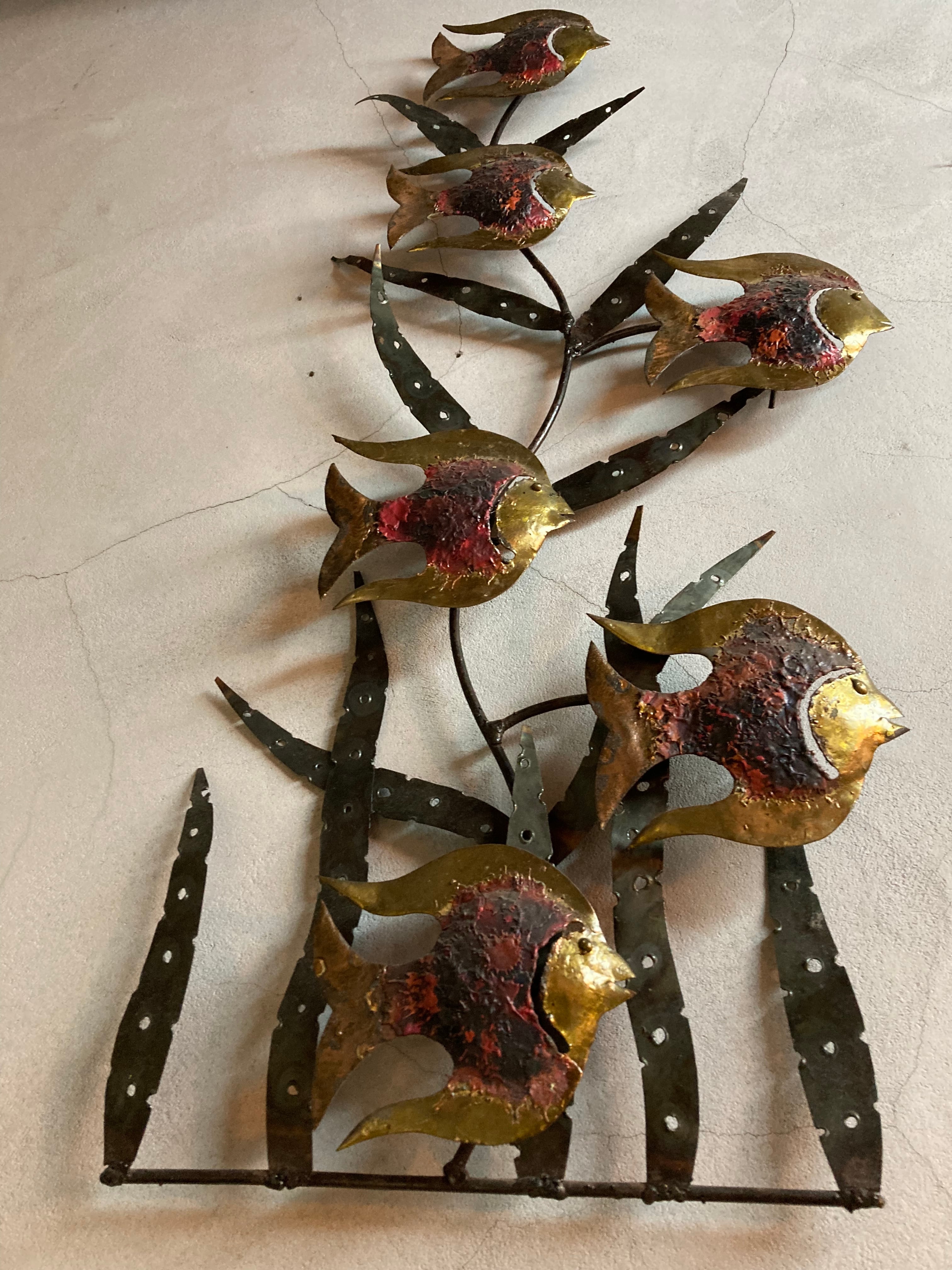 60s〜70s VINTAGE FISH  WALL DECOR  (beady antiques)