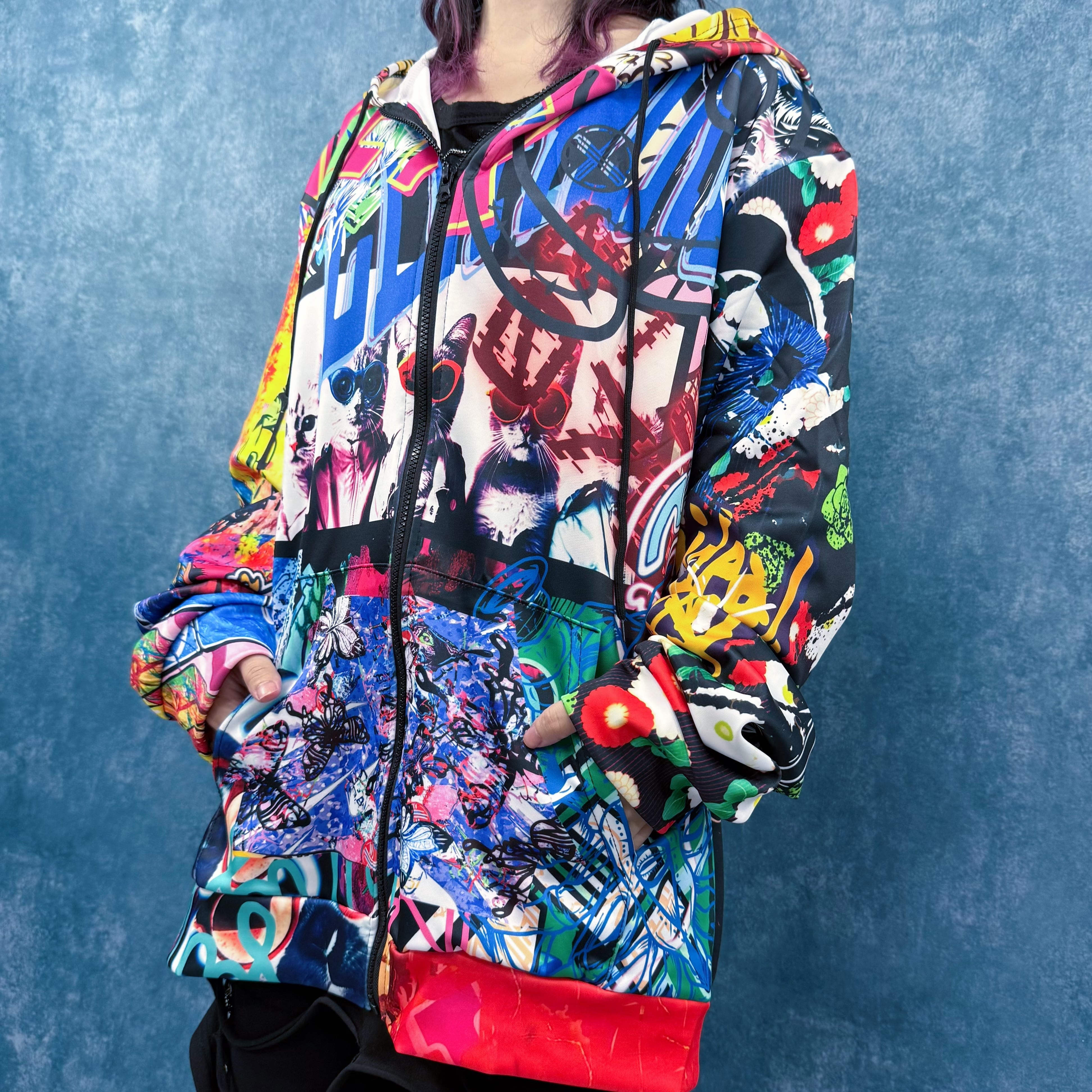 NIER COLLAGE ZIP PARKA | NIER CLOTHING NIER COLLAGE ZIP PARKA | NIER CLOTHING