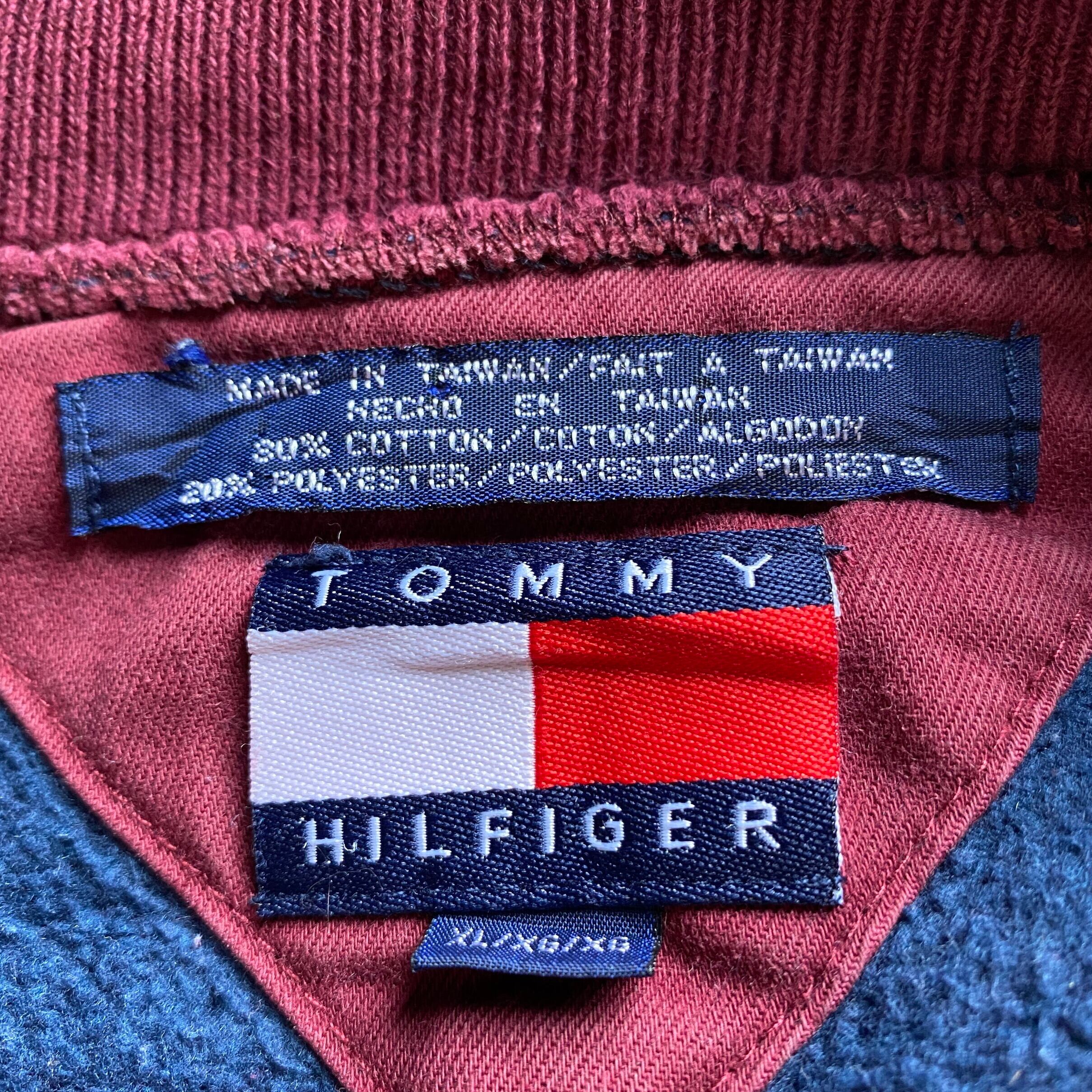 90年代 TOMMY HILFIGER トミーヒルフィガー ロゴ 刺繍 スウェット