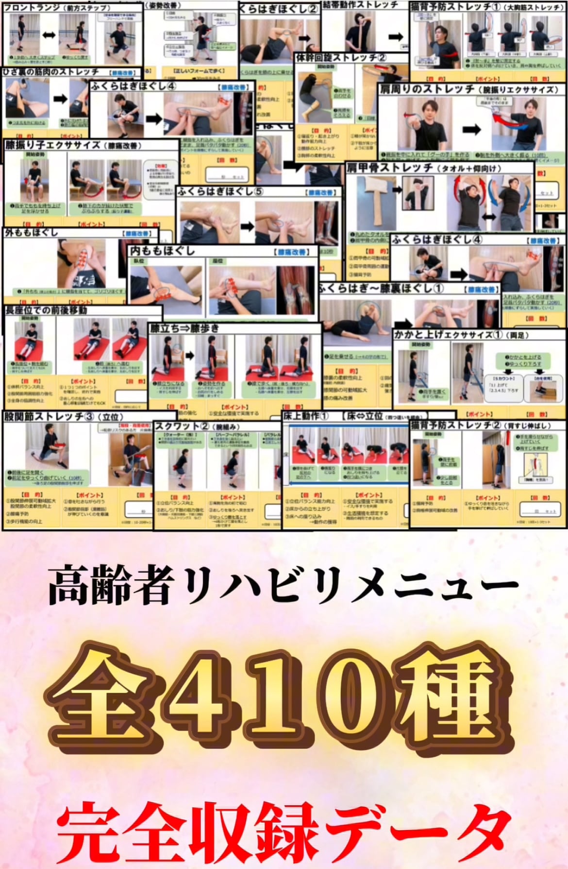 リハビリメニュー』410種完全収録データ | みなと☆認定理学療法士