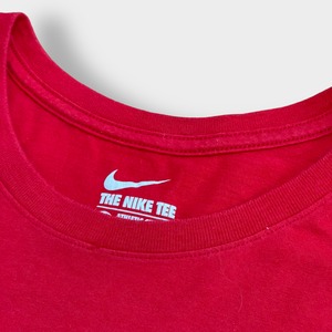 【NIKE】2XL ビッグサイズ Tシャツ ビッグロゴ Swoosh スウッシュ ナイキ レッド 半袖 US古着