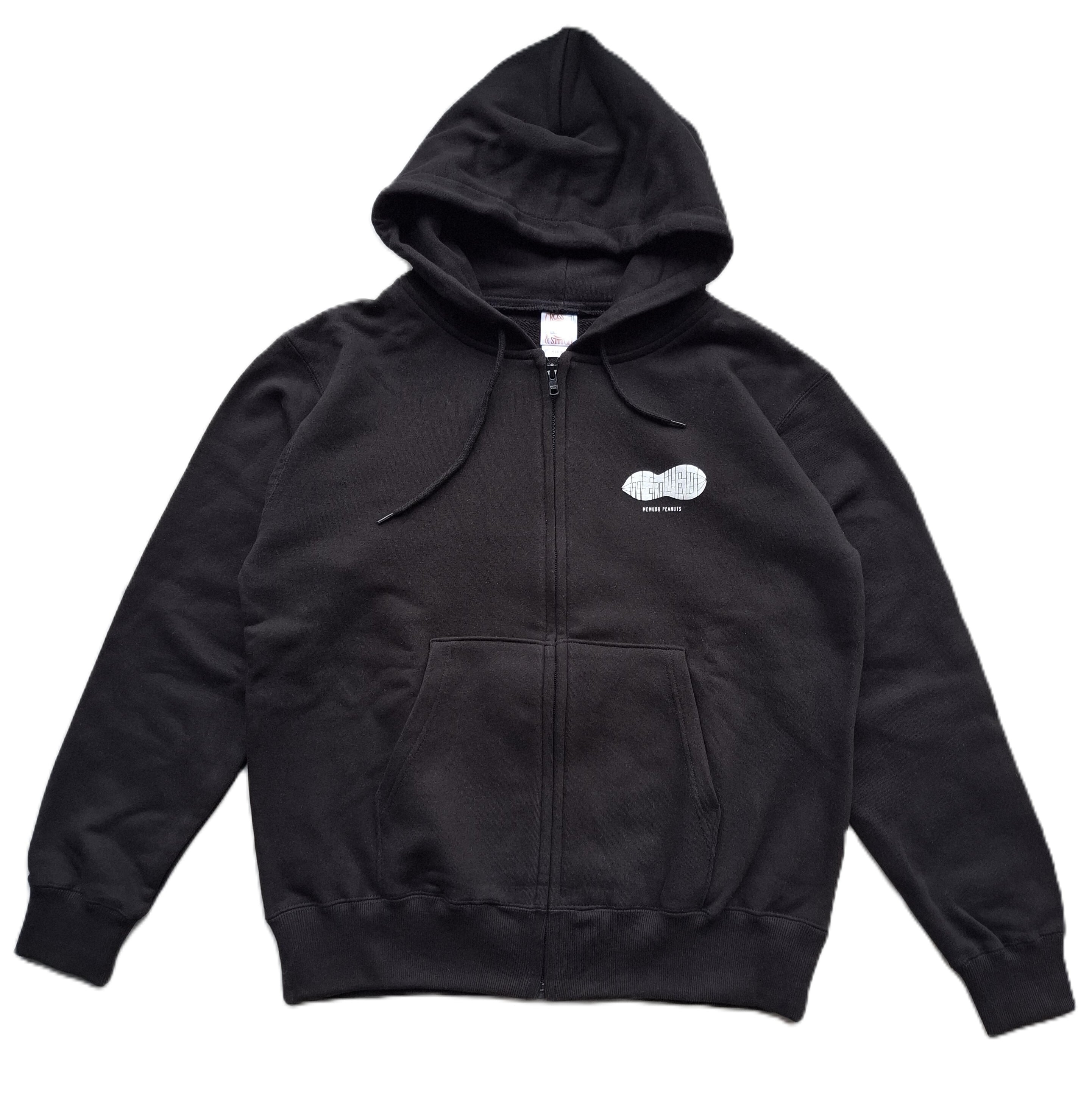 embroidery brand name hoodie black | PAY ID