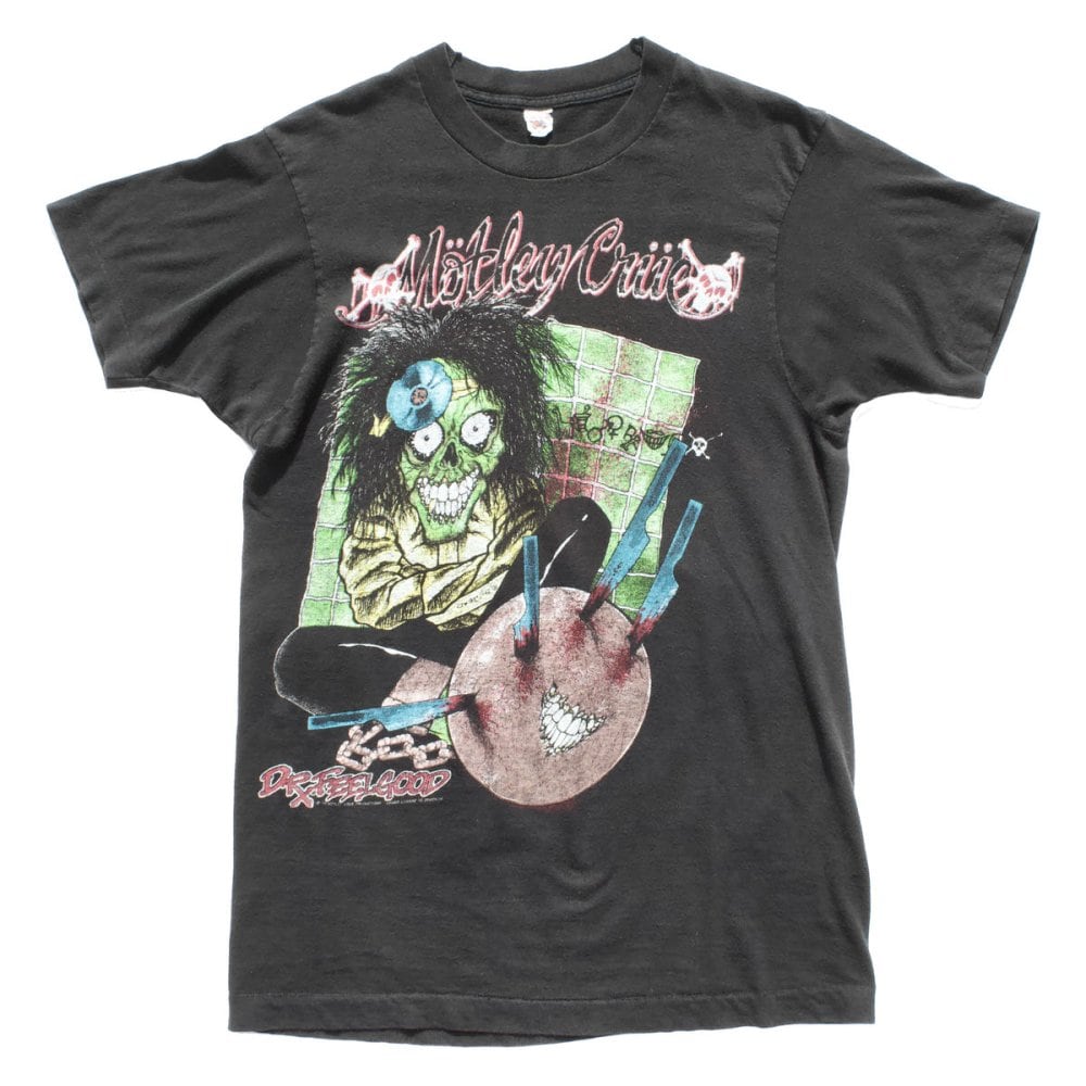 Motley Crue Vintage T-shirt [Dr Feelgood] [1989s-] PUSHEAD Design