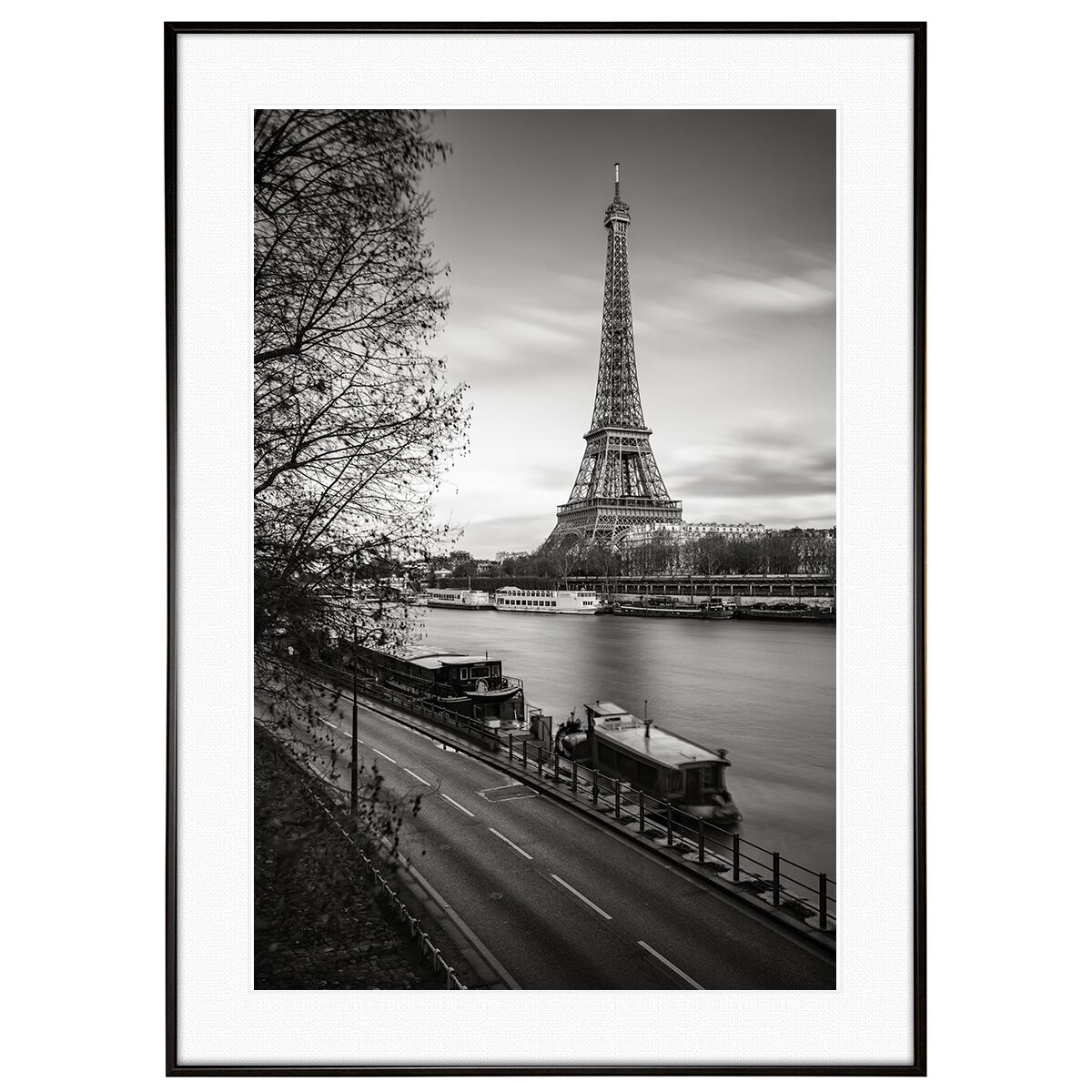フランス写真 パリ エッフェル塔 インテリア モノクロアートポスター額装 AS0981