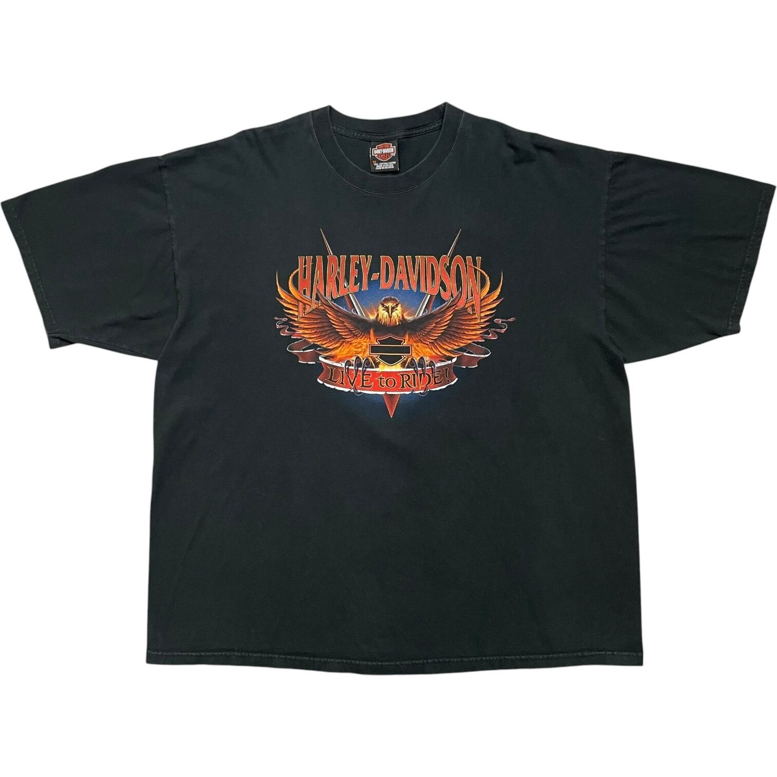 ビンテージHarleyDavidsonハーレーダビッドソン87年3D EMBLEM Tシャツ
