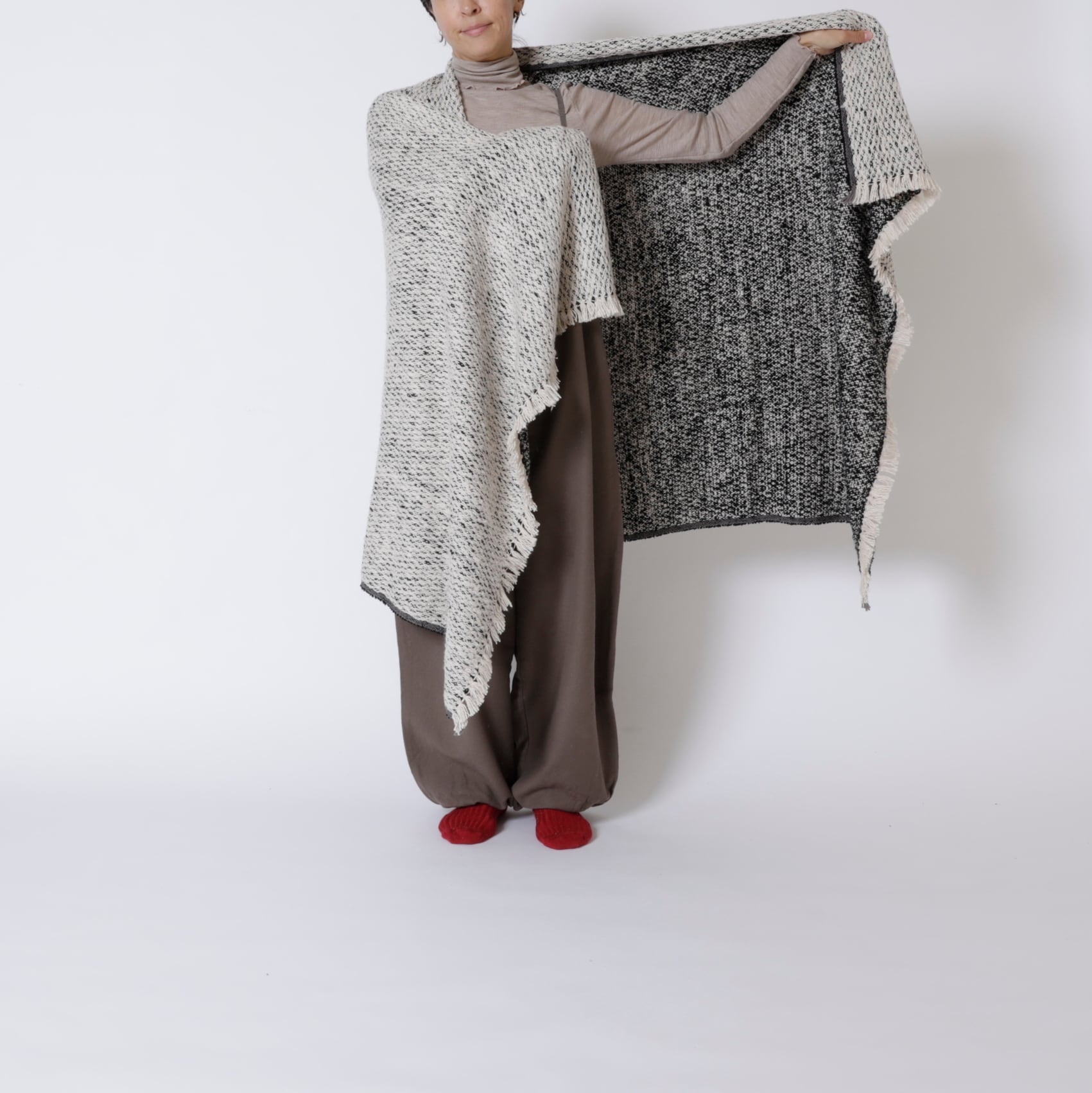 Suno & Morrison / オーガニックコットン ガラ紡ブランケットストール