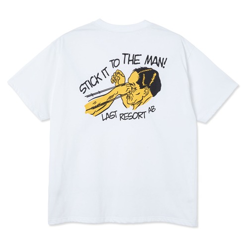 LAST RESORT AB / STICK IT TEE -WHITE-