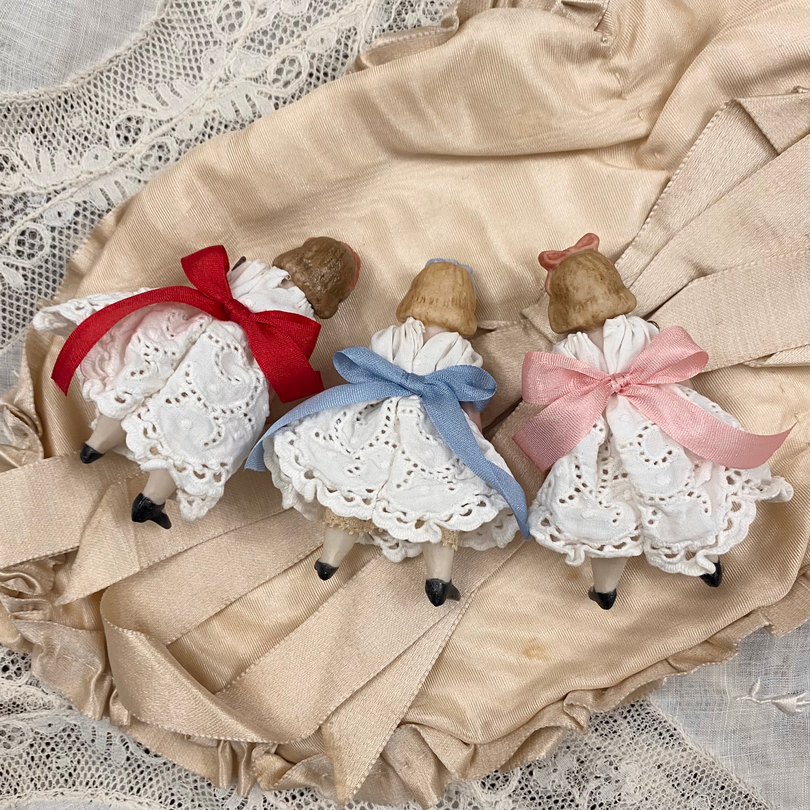 完成ドール】オールビスクドール/ Ribbon girl/PINK 7cm | Shall we