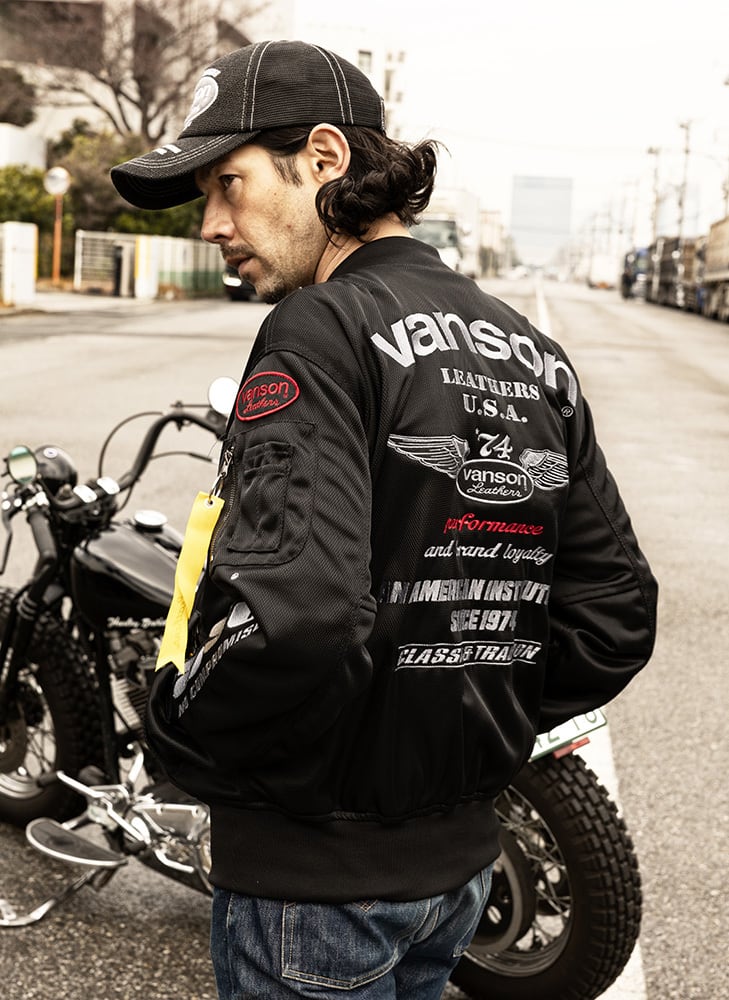 VS26101S メッシュMA-1ジャケット | vansonleathers