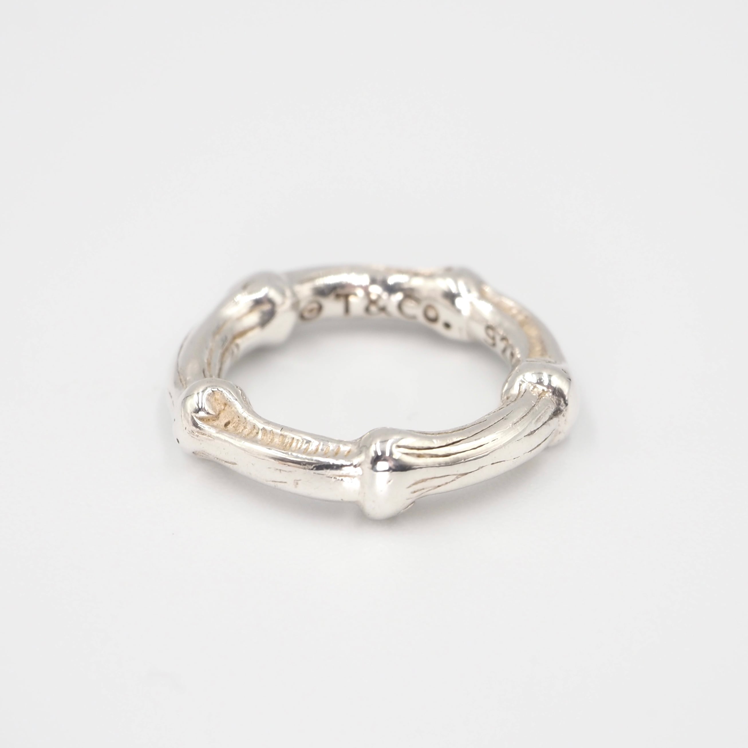 Tiffany&Co.  約8号 バンブーリング シルバー925  ティファニー