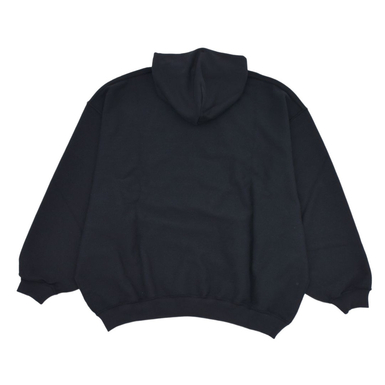 【VETEMENTS】ALL BLACK INSIDE-OUT HOODIE(BLACK) - 2