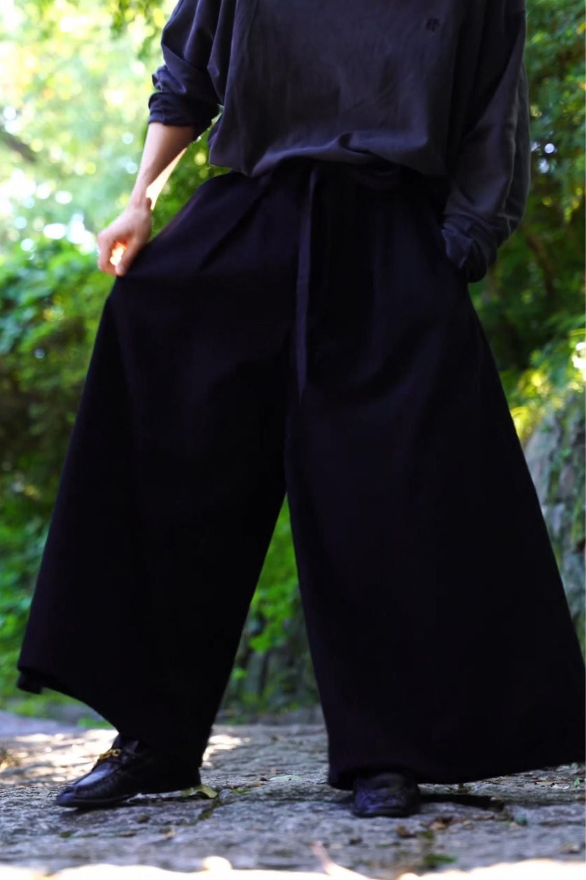 受注生産｜残りわずか】ブラックデニム袴｜BLACK DENIM HAKAMA｜日常に