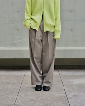 i’m here - UN(I)FORM : GRANDPA PANTS :Beige|制服素材再構築/グランパパンツ