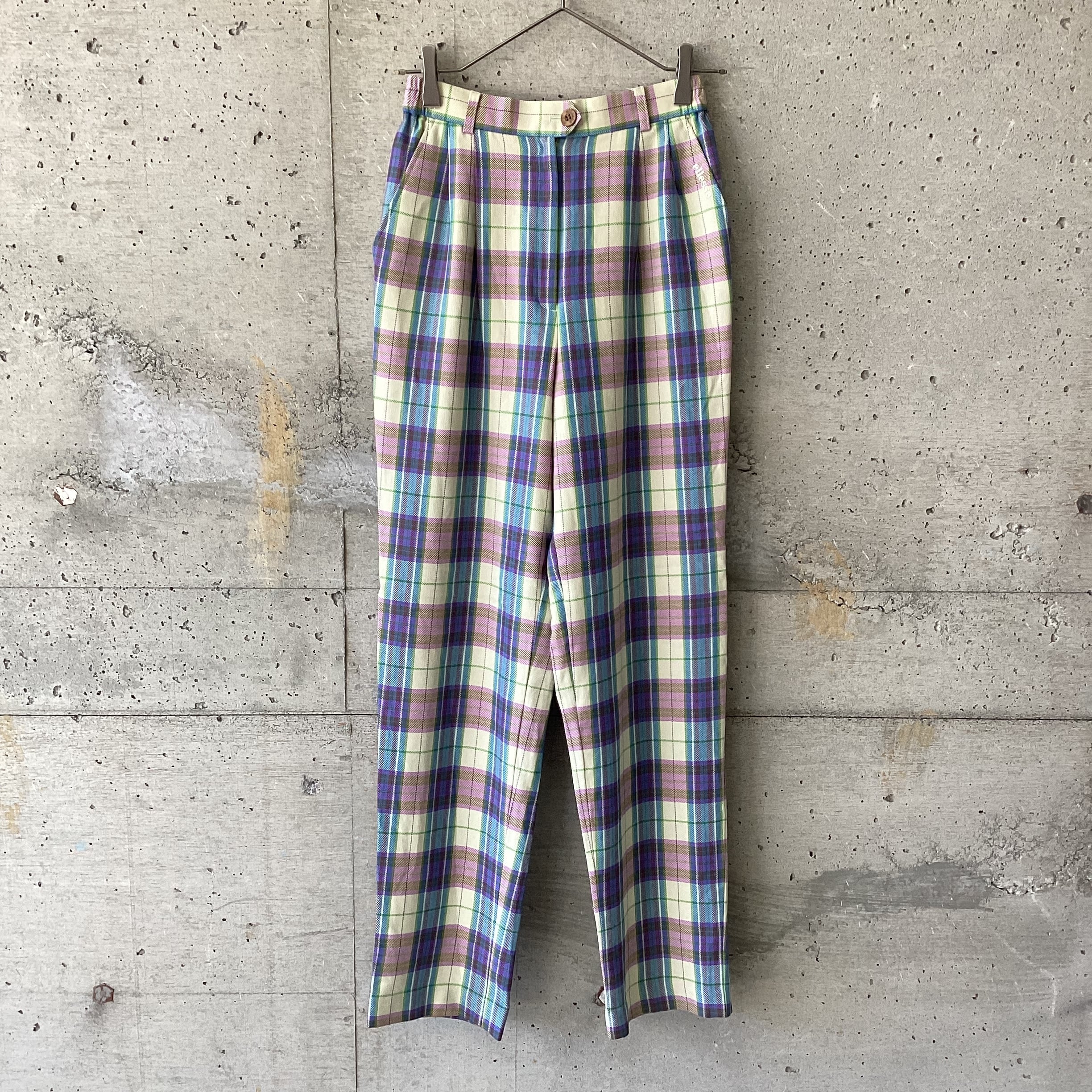 ellesse GOLF check tapered pants