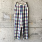 ellesse GOLF check tapered pants