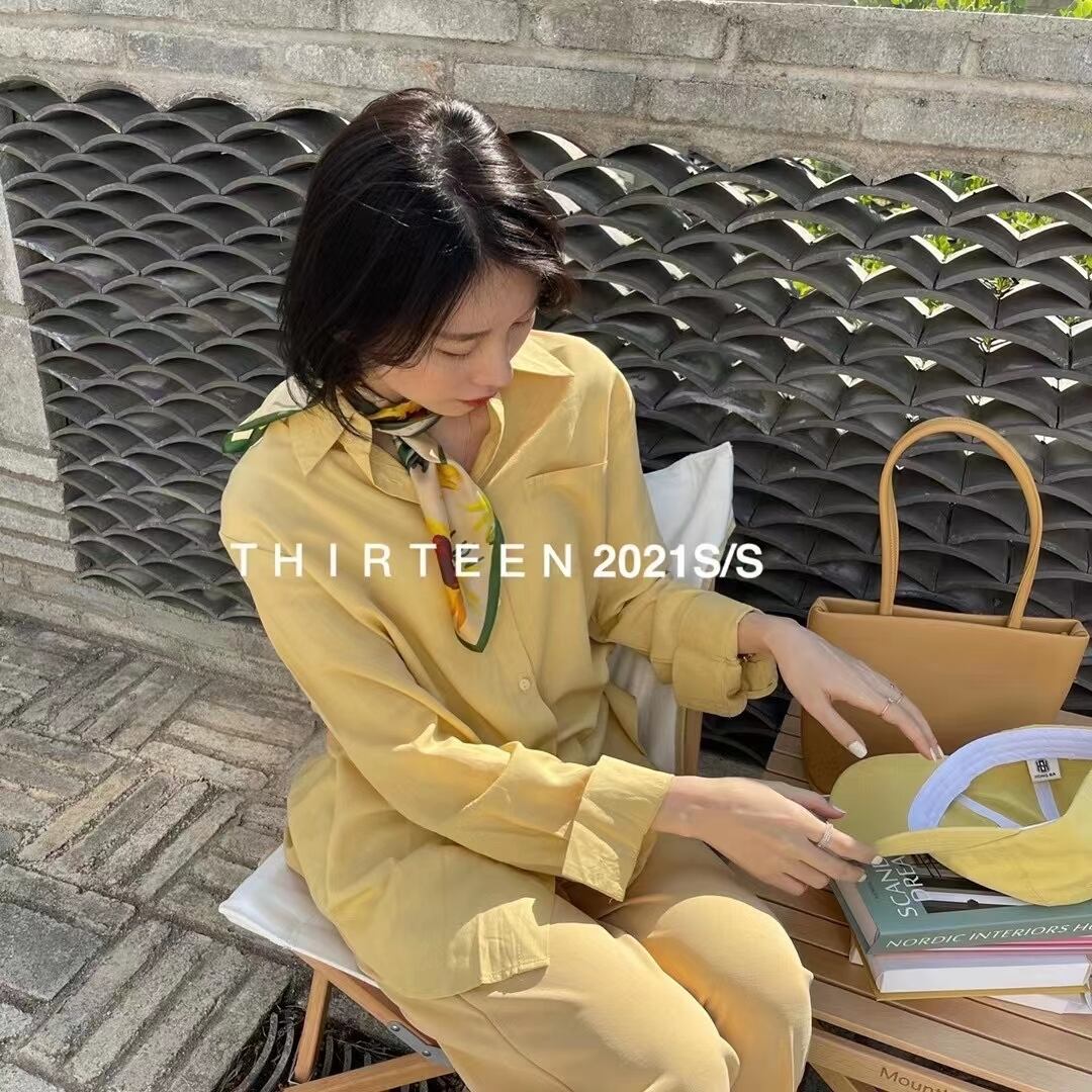 オーバーサイズ　シンプルシャツ　AJ2205-623