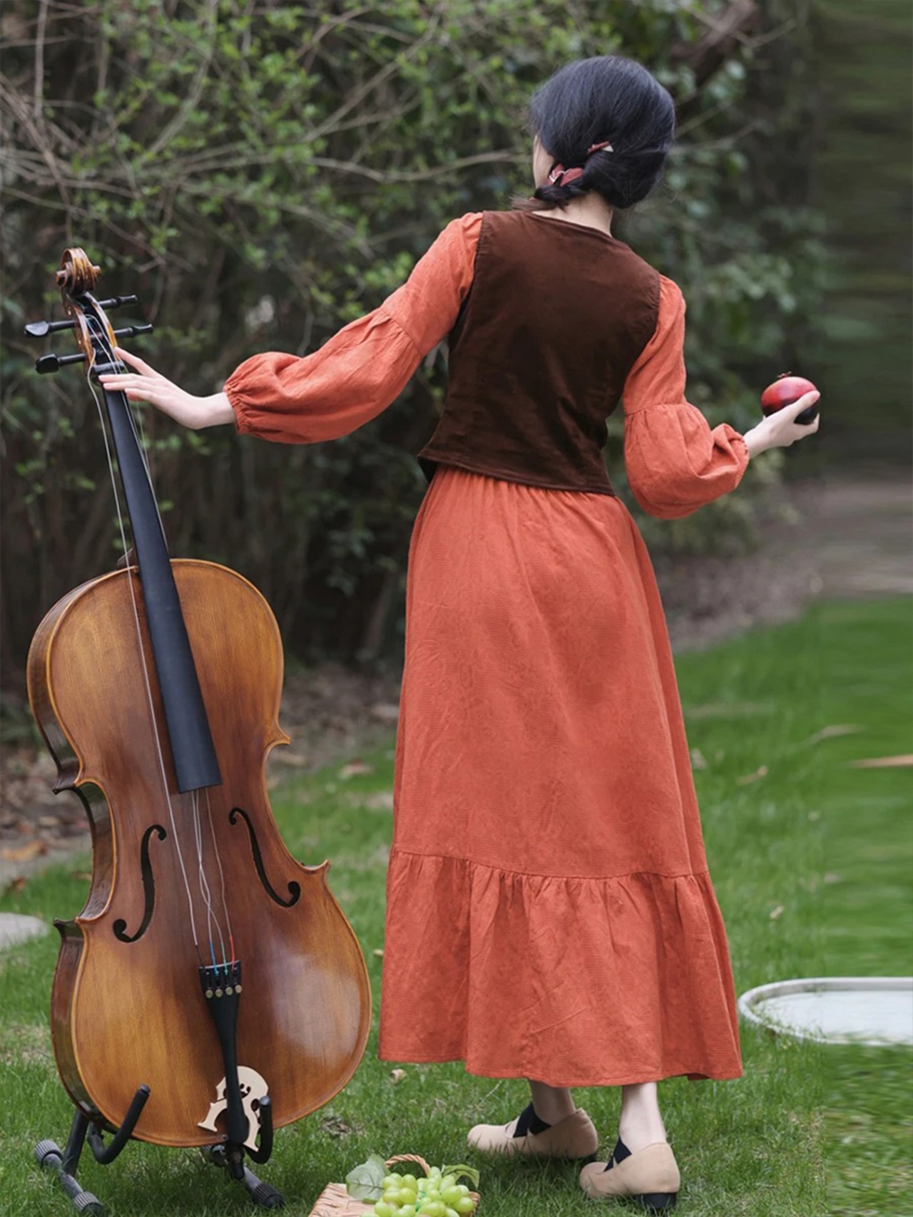 【0091】2sets Linen Exotic Long Sleeve Dress