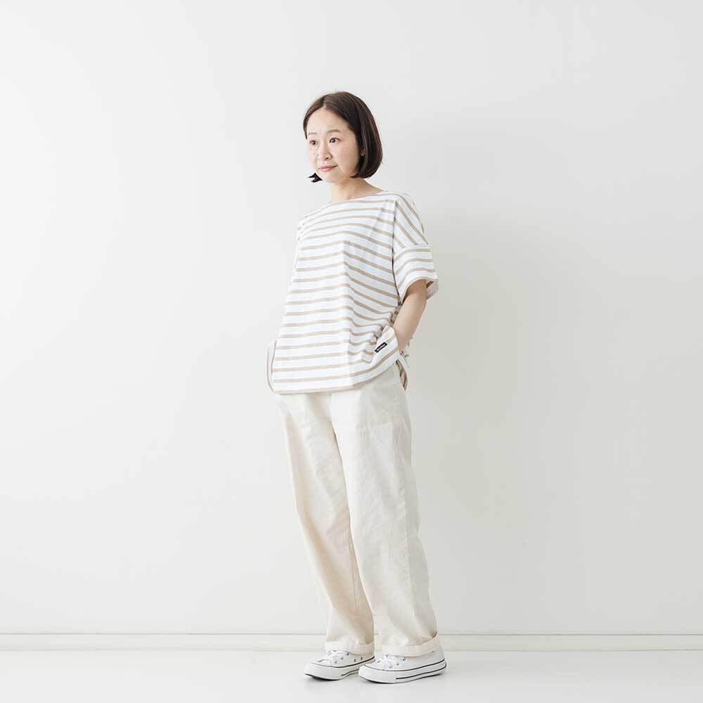 Le Minor 5分袖ボーダーTEE