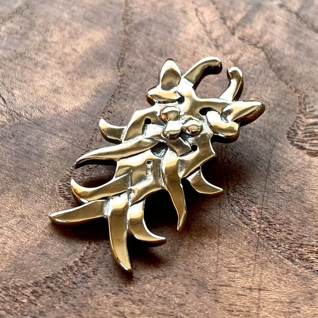 ヴァイキング オーディン ペンダント［真鍮］鹿革紐付 チェーン変更可 Viking Odin Pendant［Brass］／ヴァルハラ 北欧 アクセサリー Walhall Jewelry