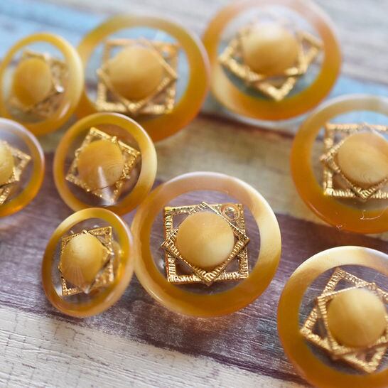 マスタードフレーム×ゴールドスクエア 13㎜