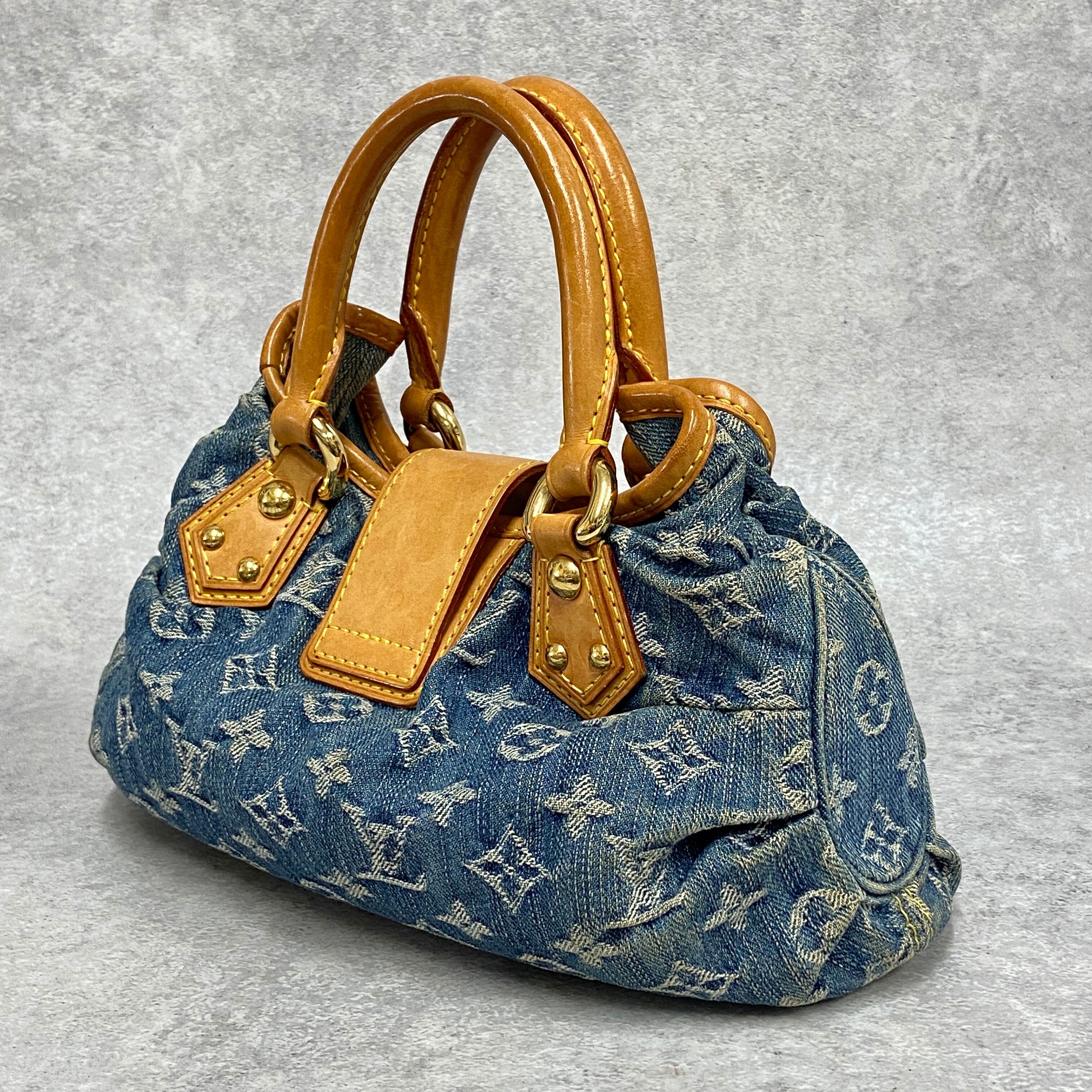 LOUIS VUITTON ルイ・ヴィトン モノグラムデニム プリーティ ハンドバッグ 7293-22205 | rean powered by  BASE