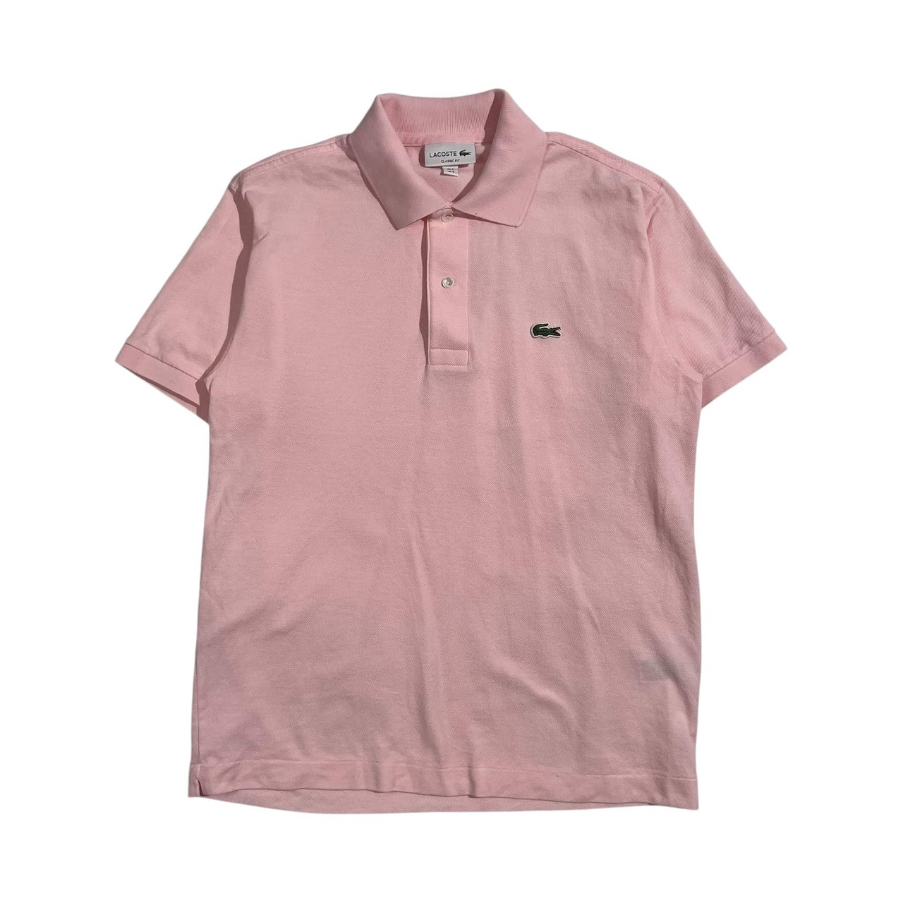 LACOSTE ラコステ CLASSIC FIT 鹿の子 半袖 ポロシャツ サイズ FR 3/ピンク系 メンズ