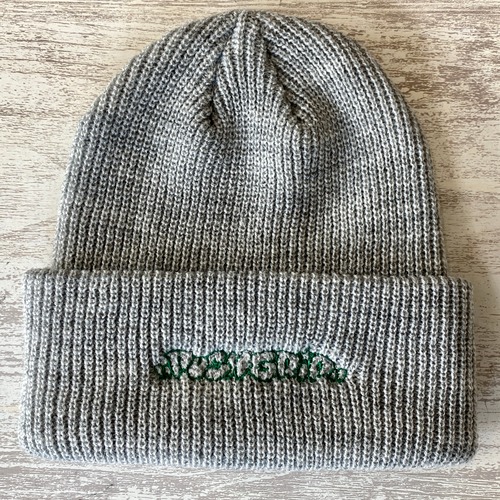 【PUSH GRIP】 BUBBLE STRAIGHT BEANIE  (GRAY)