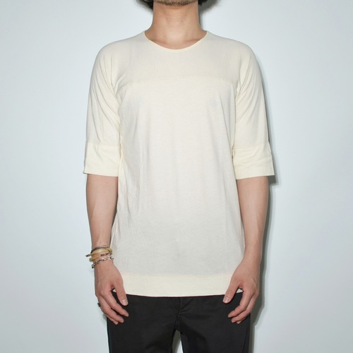 "Leather Inner" Motion cut -T 〈Ivory〉