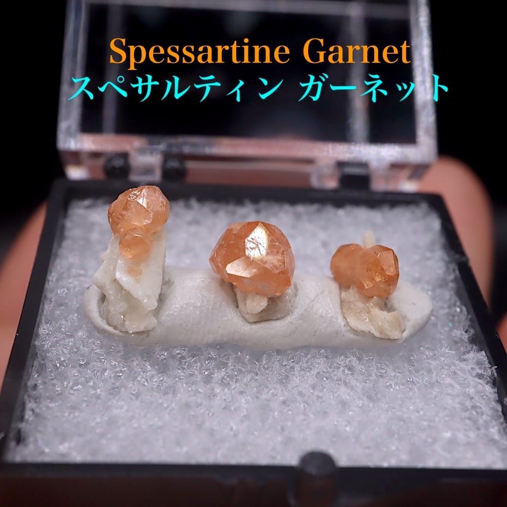 スペサルティン ガーネット サムネイルケース GN259 原石 鉱物 天然石