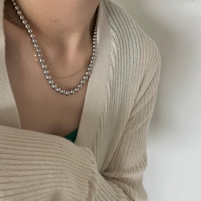 Metal ball necklace (N37)