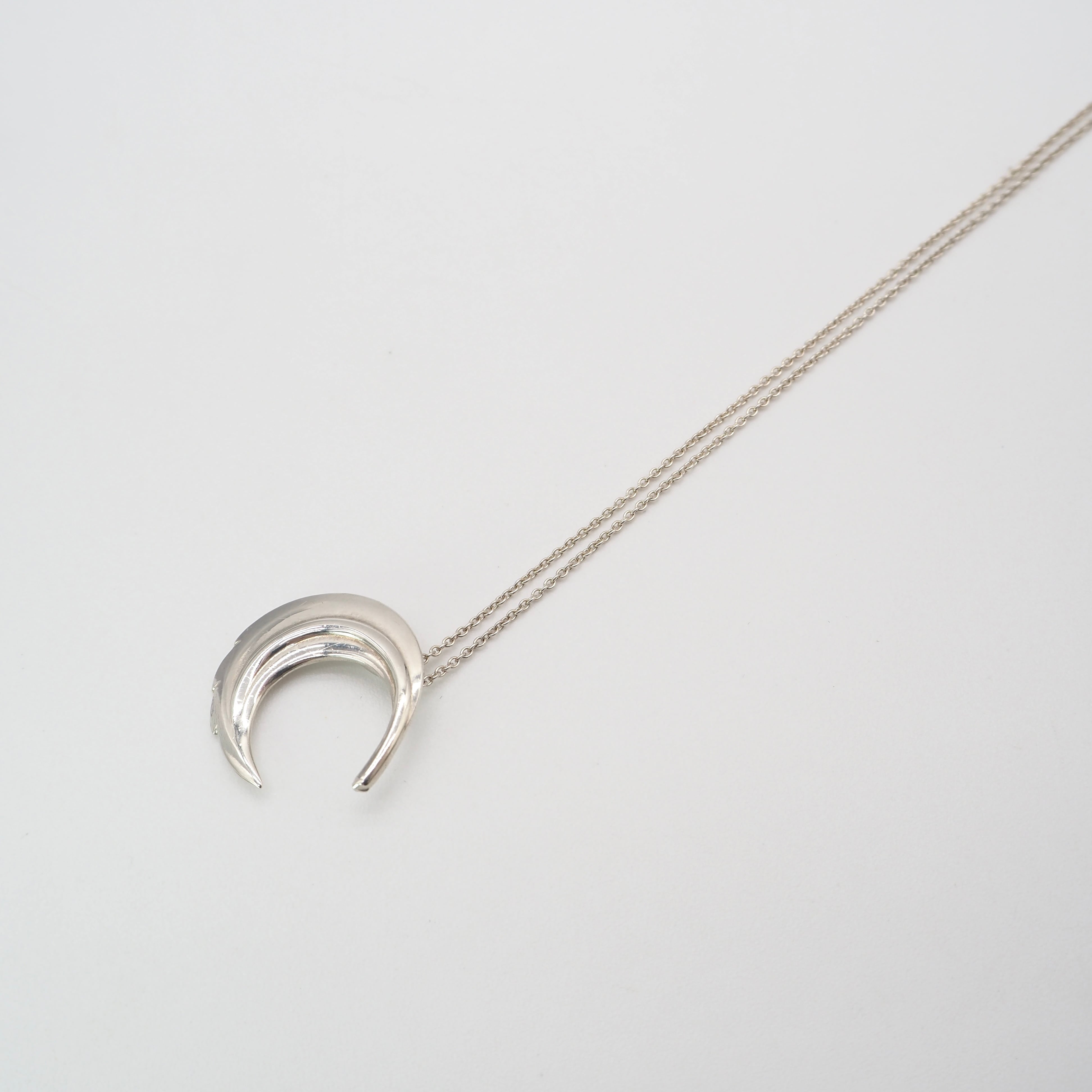 Tiffany&Co. フェザームーンネックレス シルバー925ティファニー