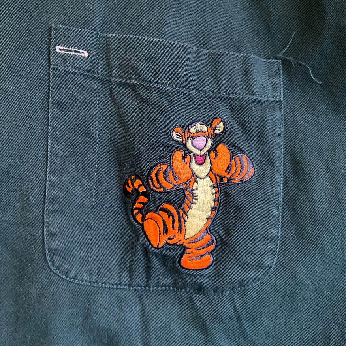 90年代 THE DISNEY CATALOG ティガー キャラクター刺繍 長袖シャツ