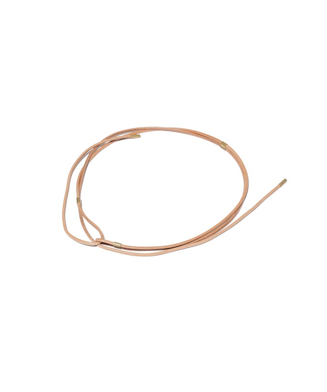 UNUSED / UH0620 LEATHER BELT (CAMEL)