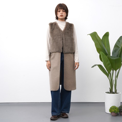 メーカー完売　エコファー切替デザインジレ