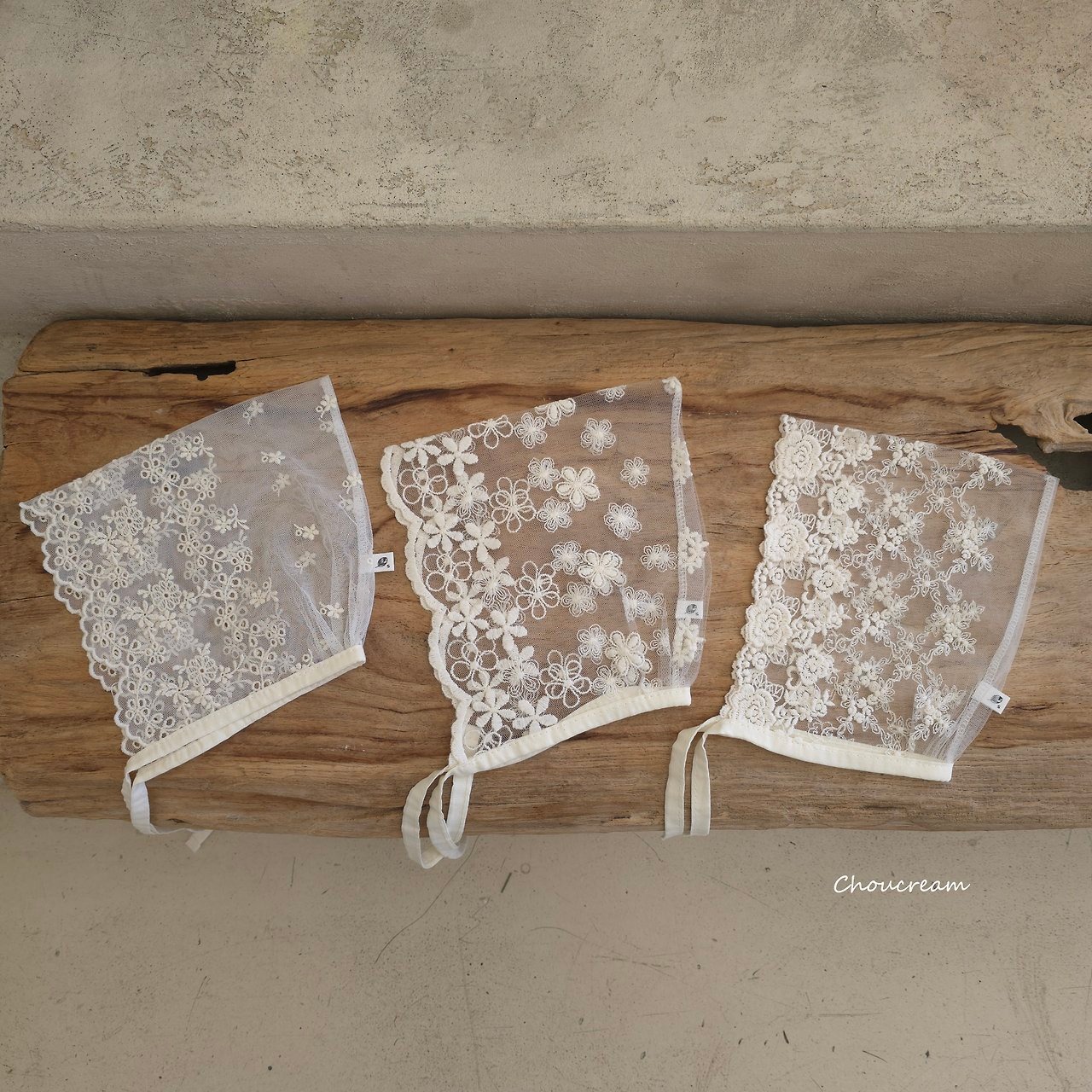 [choucream] Lace Bonnet (bebeM) / [슈크림] 레이스보넷 (bebeM)