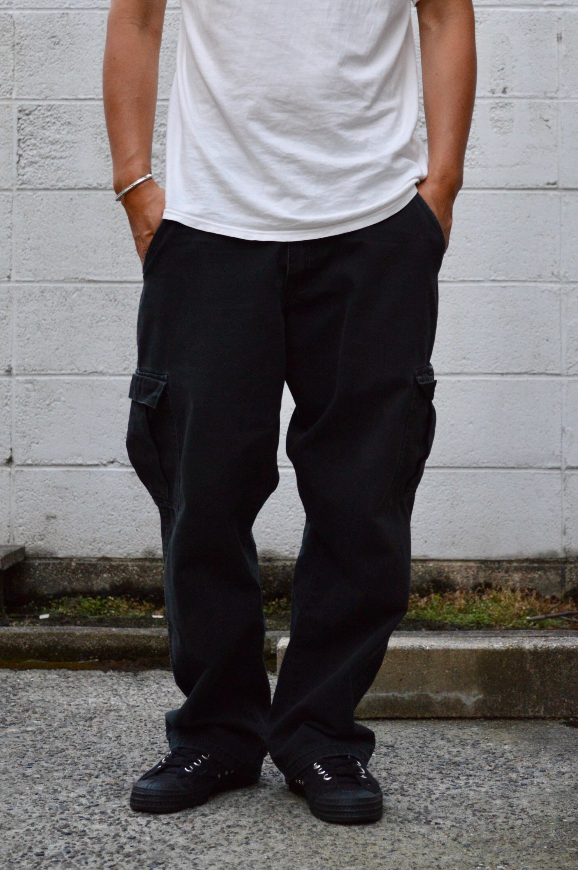 Wrangler 90s-00s Black Painter Cargo Pants Made in Nicaragua