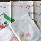 キッチンクロス　ループ付き　トーション　ワインと食材　フランス　キッチン 12CLan13-2