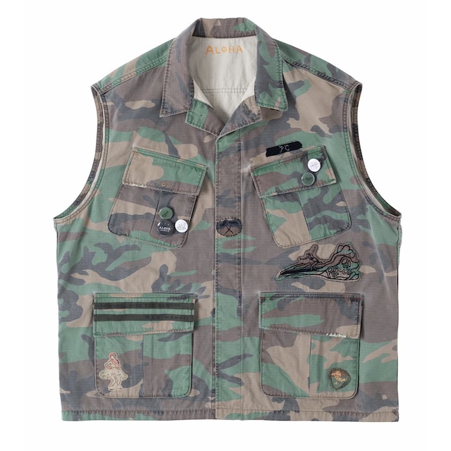 ALOHA CAMOUFLAGE MILITARY VEST